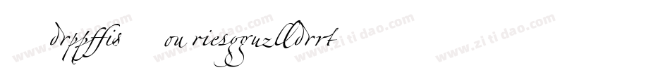 Zapfino Regular字体转换